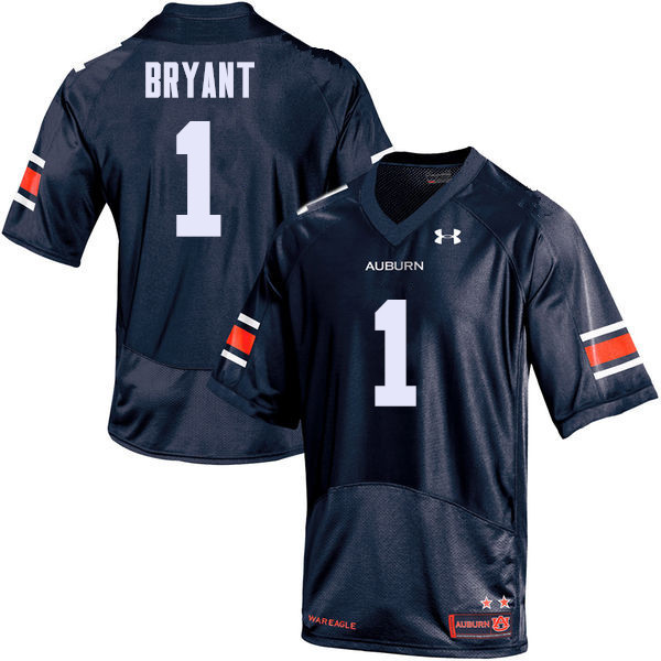 Men Auburn Tigers #1 Big Cat Bryant College Football Jerseys Sale-Navy - Click Image to Close